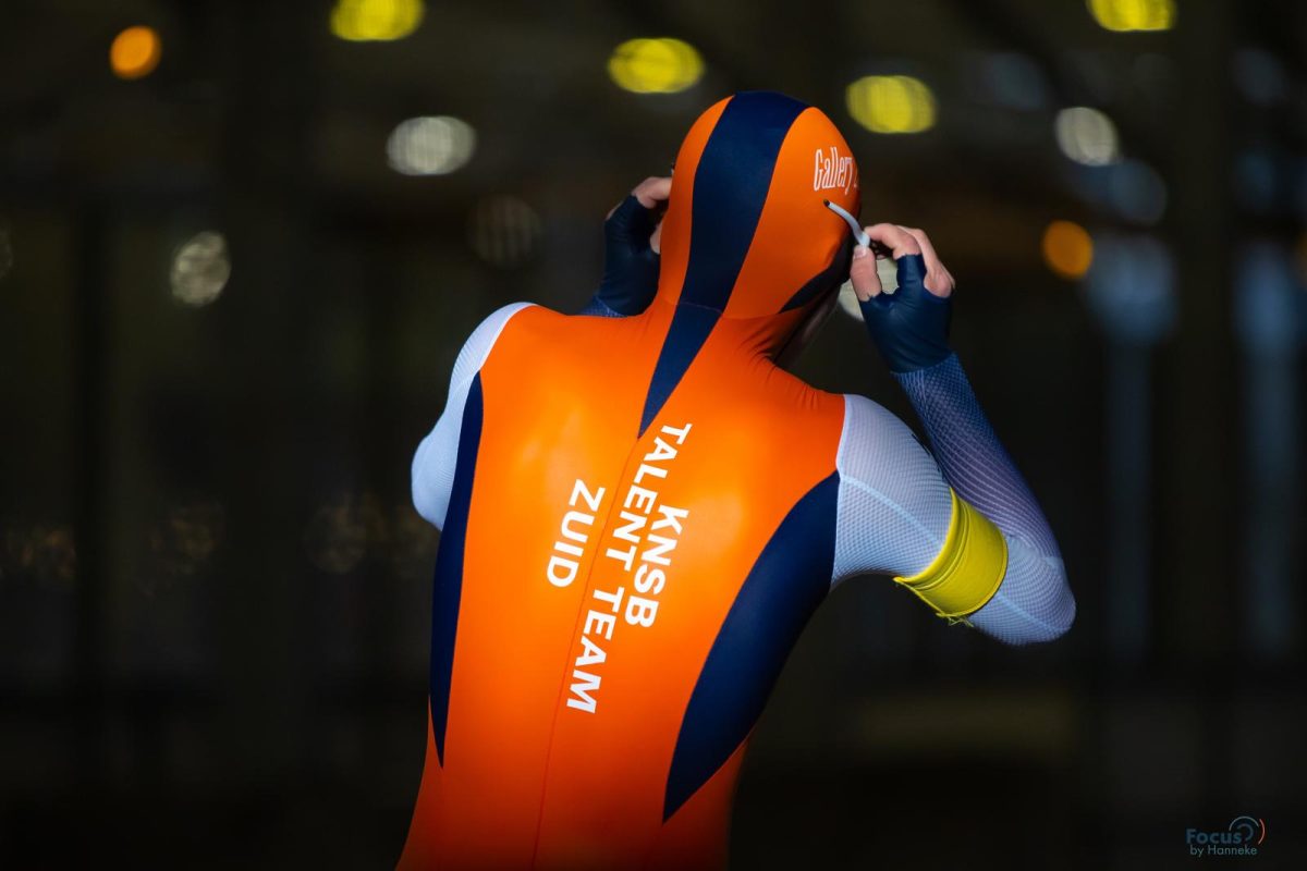 Rinse Franken zet zijn kap op voor de start