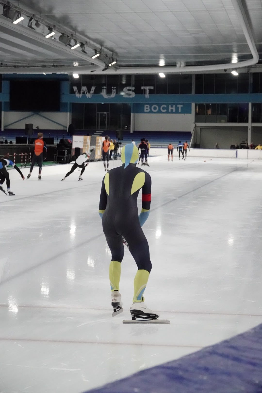Rinse Franken op het ijs in Thialf